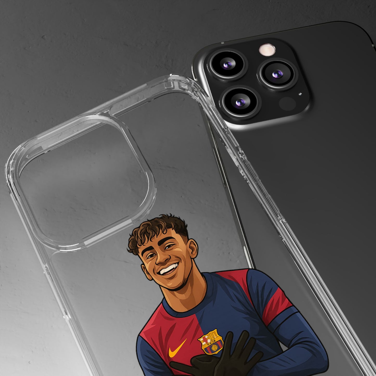 Lamine Yamal Barca Boy Clear Phone Case