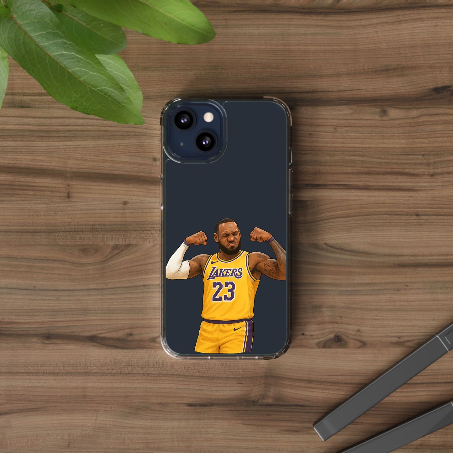 LeBron James Clear Phone Case - Basketball Lover Gift, Trendy iPhone Accessory, Sports Fan Case, Unique Cell Cover, NBA Gift Idea