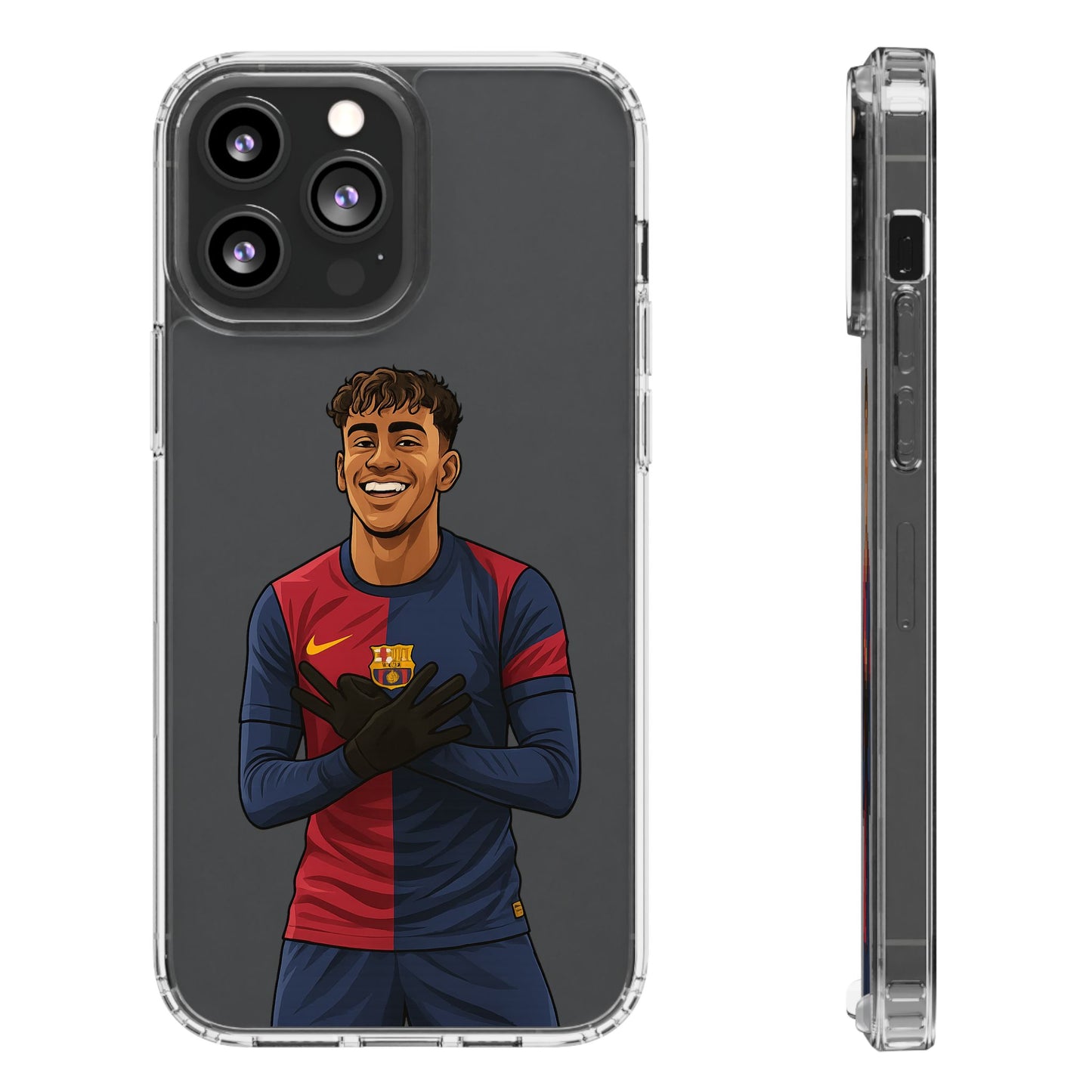 Lamine Yamal Barca Boy Clear Phone Case