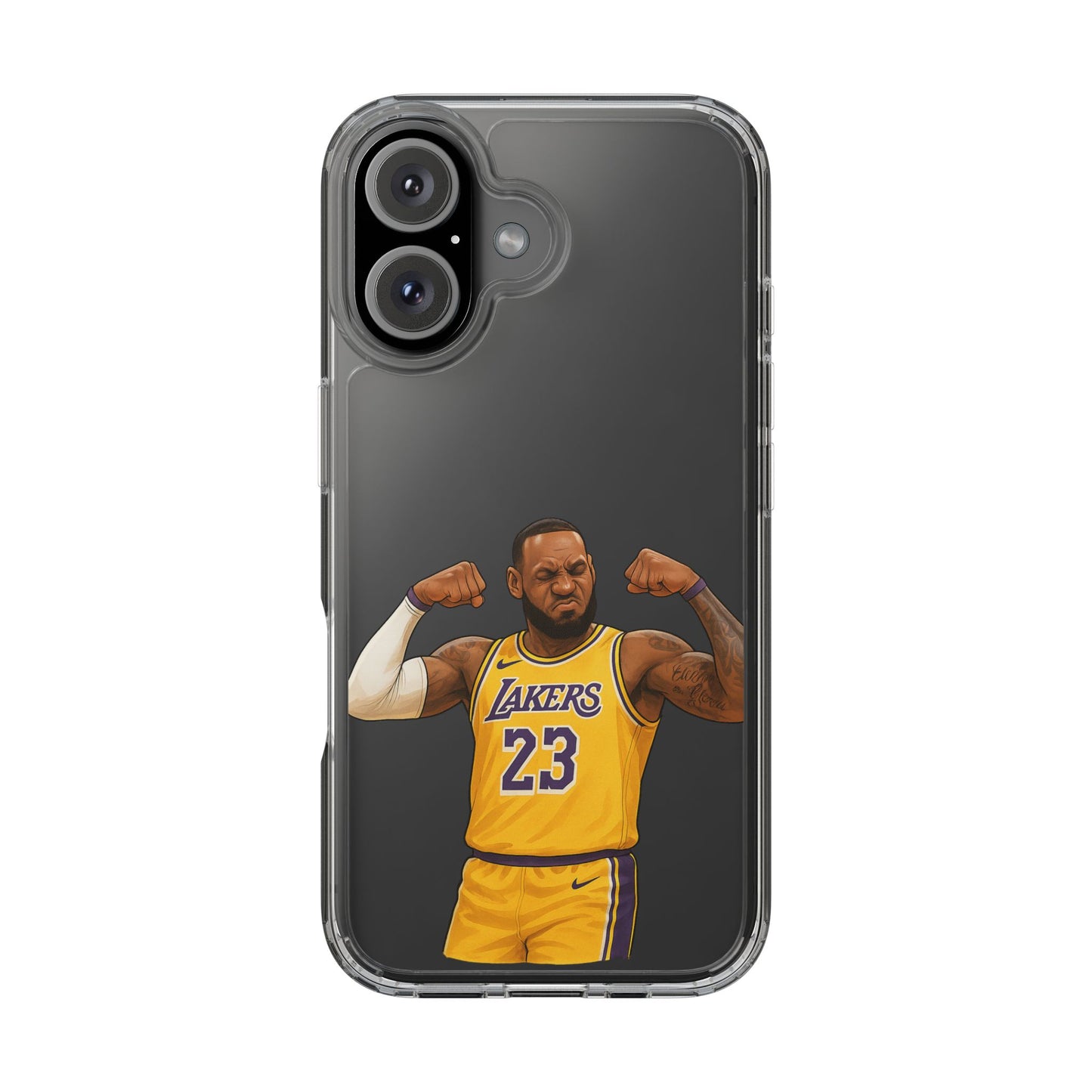 LeBron James Clear Phone Case - Basketball Lover Gift, Trendy iPhone Accessory, Sports Fan Case, Unique Cell Cover, NBA Gift Idea