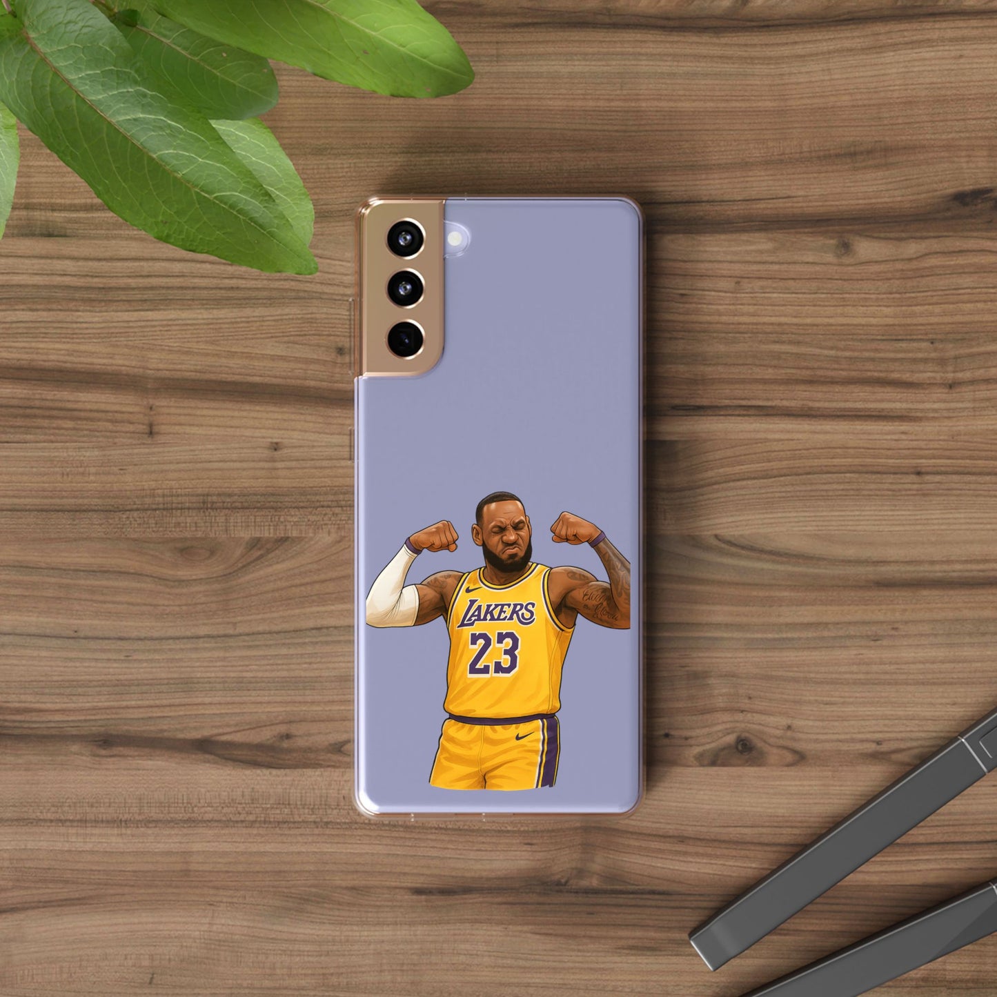 LeBron James Clear Phone Case - Basketball Lover Gift, Trendy iPhone Accessory, Sports Fan Case, Unique Cell Cover, NBA Gift Idea