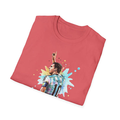 Lionel Messi Argentina Captain Vintage Unisex Softstyle T-Shirt