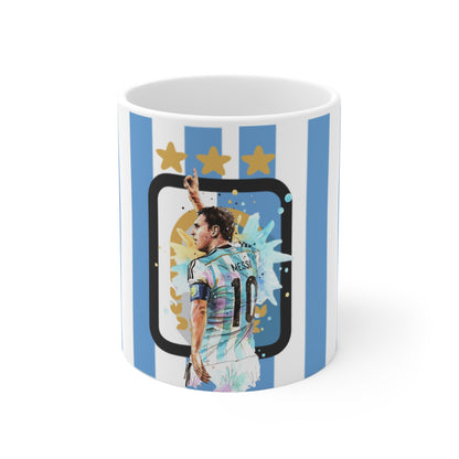 Lionel Messi Argentina Captain Vintage Ceramic Mug 11oz