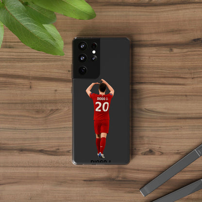 Diogo Jota Forever Liverpool Custom Clear Phone Case