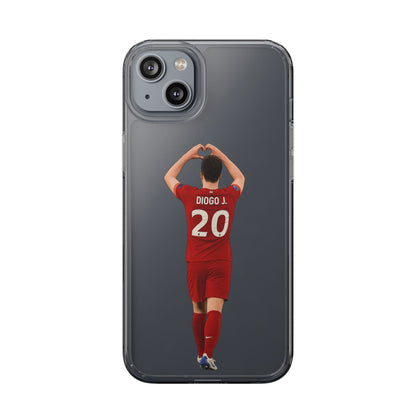 Diogo Jota Forever Liverpool Custom Clear Phone Case