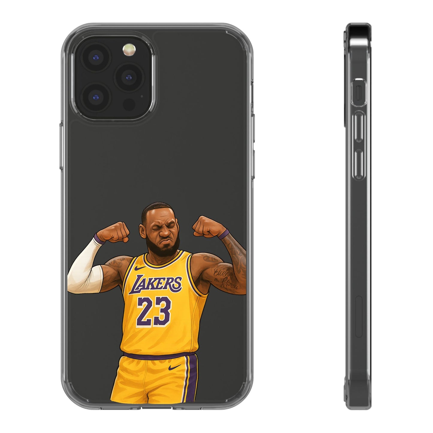 LeBron James Clear Phone Case - Basketball Lover Gift, Trendy iPhone Accessory, Sports Fan Case, Unique Cell Cover, NBA Gift Idea