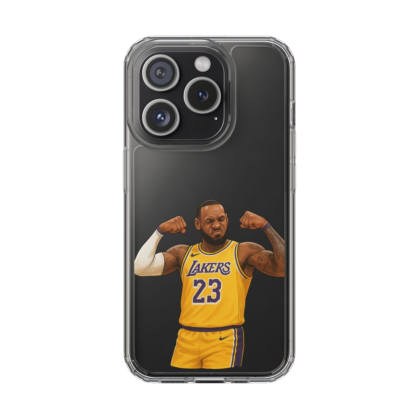 LeBron James Clear Phone Case - Basketball Lover Gift, Trendy iPhone Accessory, Sports Fan Case, Unique Cell Cover, NBA Gift Idea