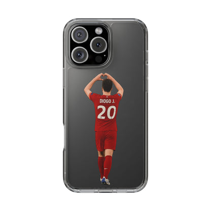 Diogo Jota Forever Liverpool Custom Clear Phone Case