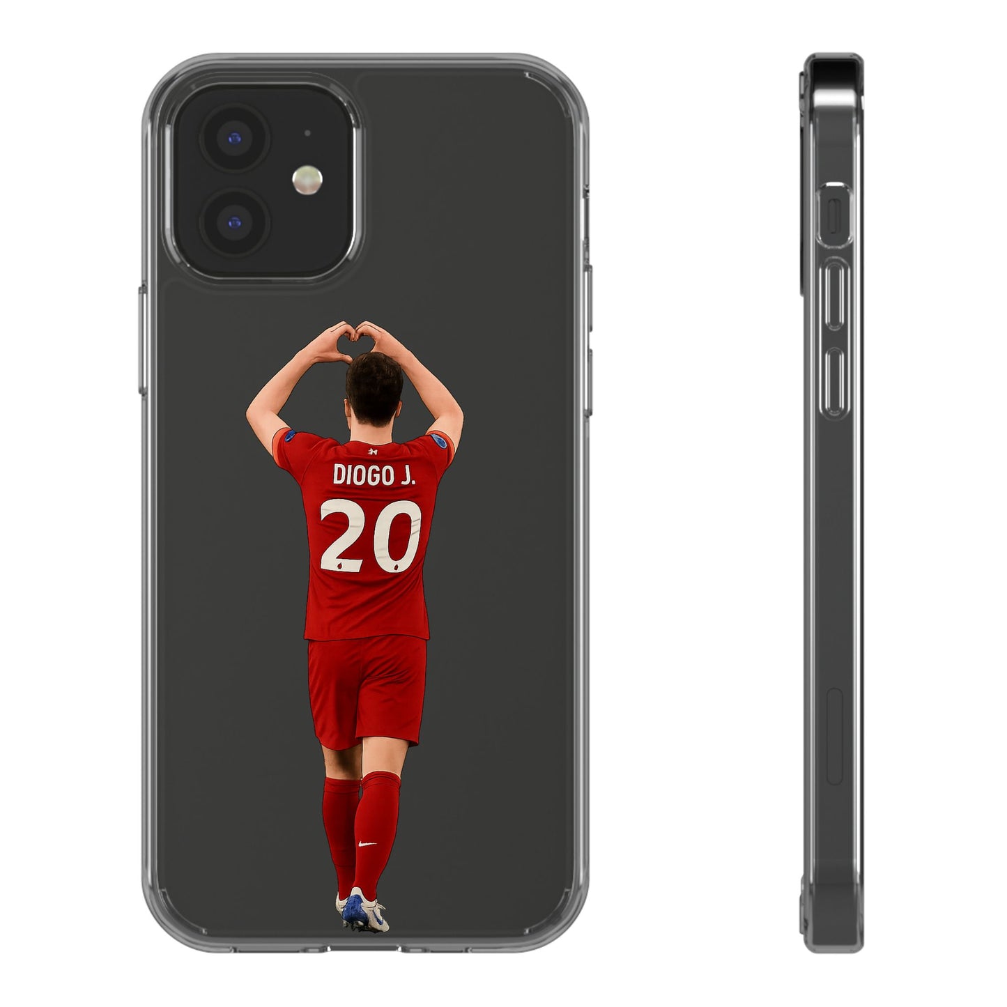 Diogo Jota Forever Liverpool Custom Clear Phone Case