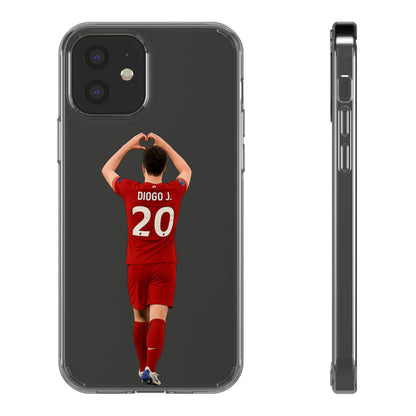 Diogo Jota Forever Liverpool Custom Clear Phone Case