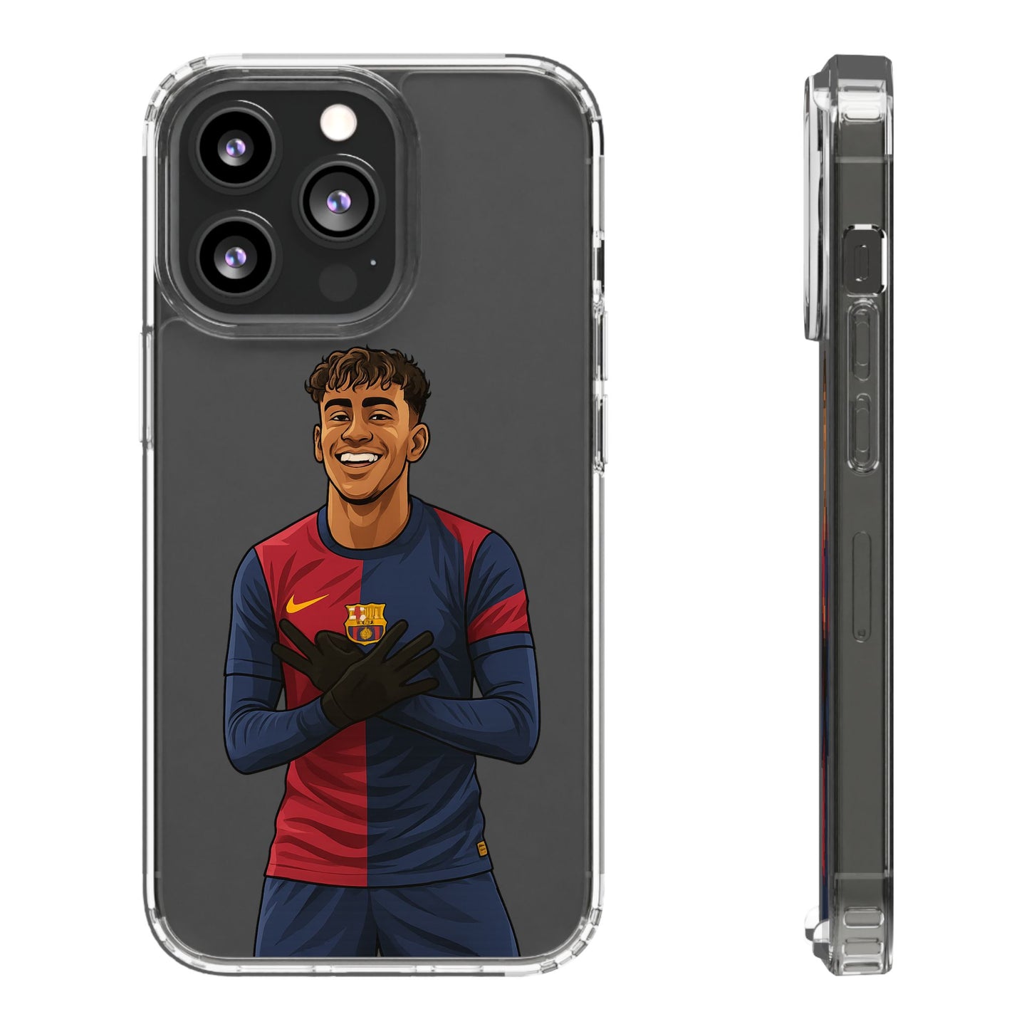 Lamine Yamal Barca Boy Clear Phone Case