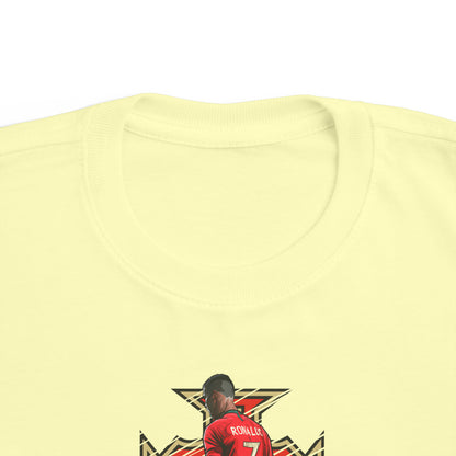 CR7 Free Kick Pose Portugal Logo Toddler's Fine Jersey Tee