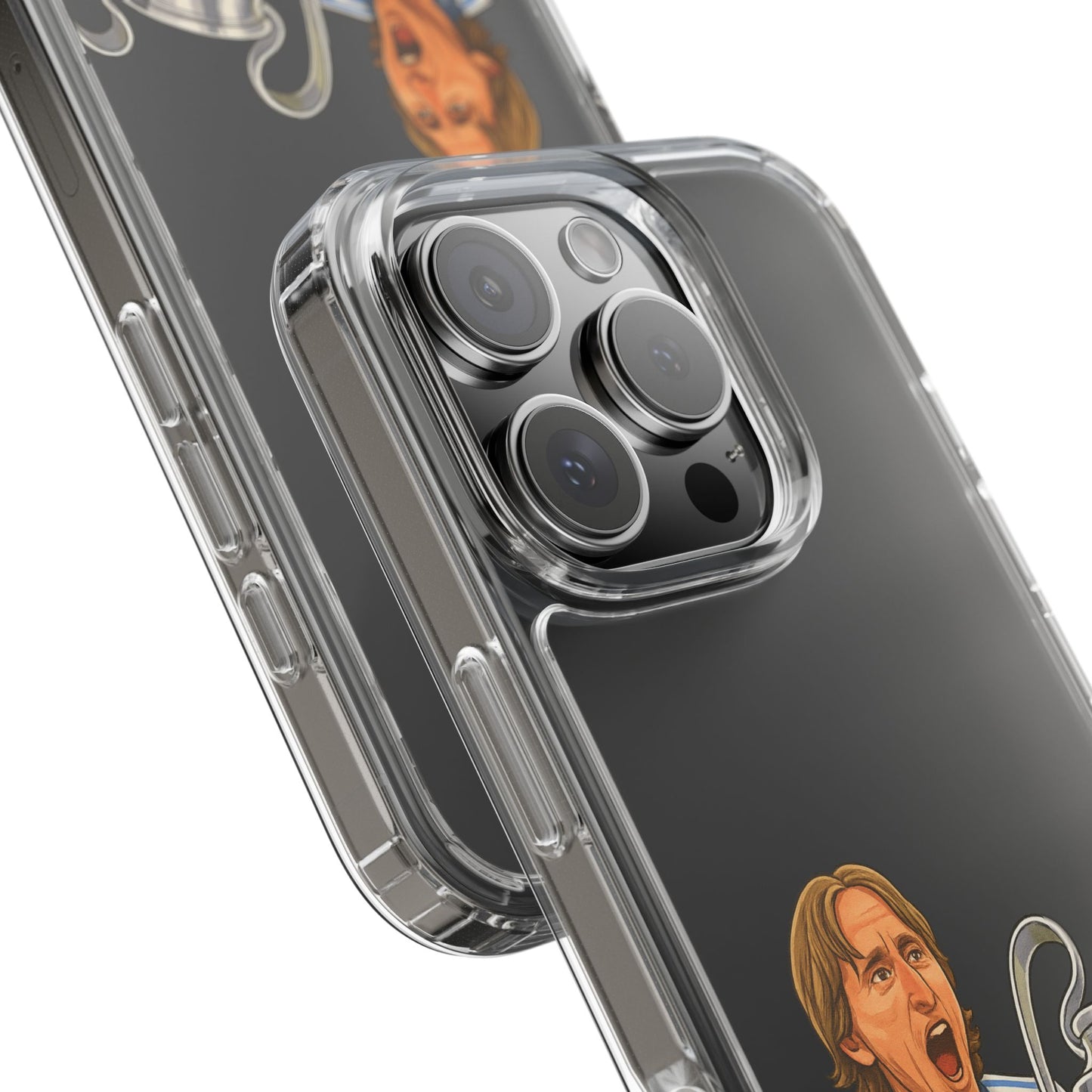 Modric Phone Case featuring Champions Celebrations, Clear Case, Soccer Fan Gear, Unique Gift for Sports Lovers, Customizable Design