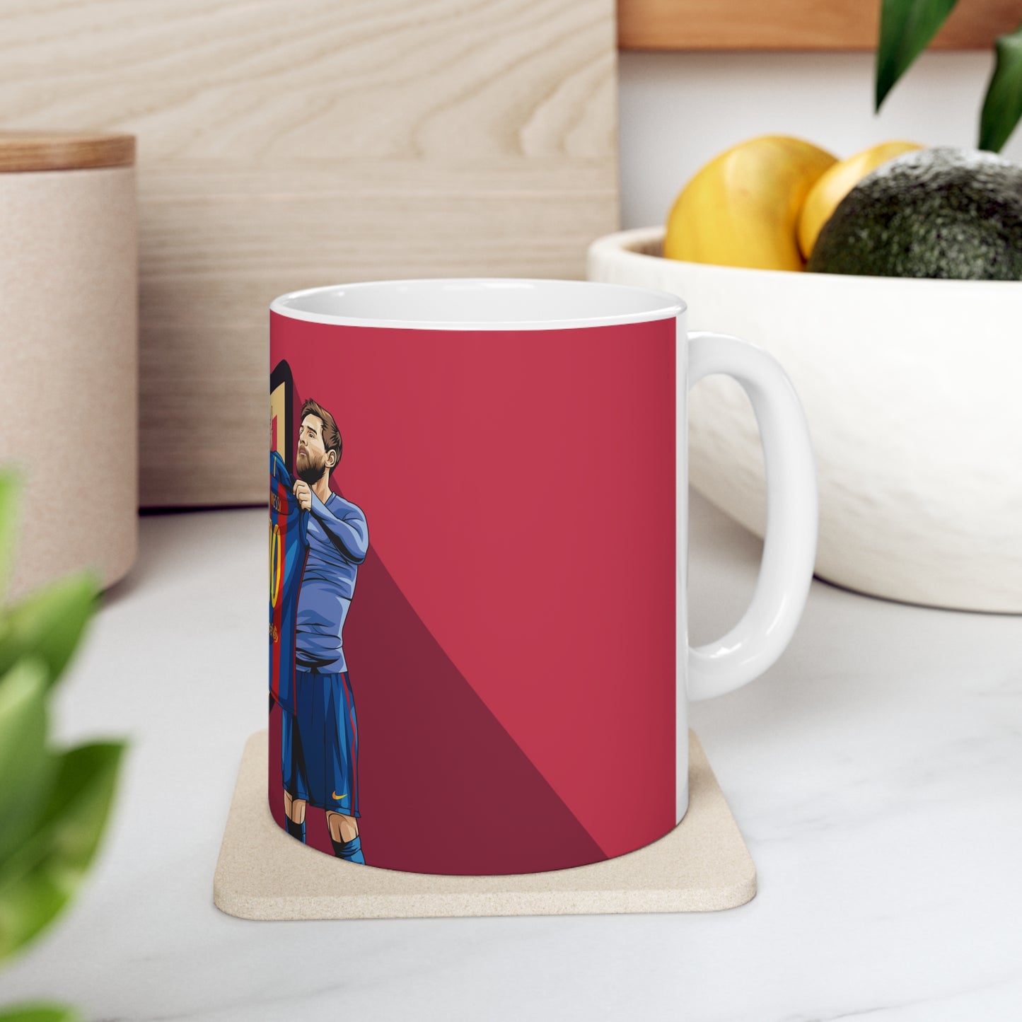 El Clasico Iconic Messi Celebration Ceramic Coffee Mug 11oz
