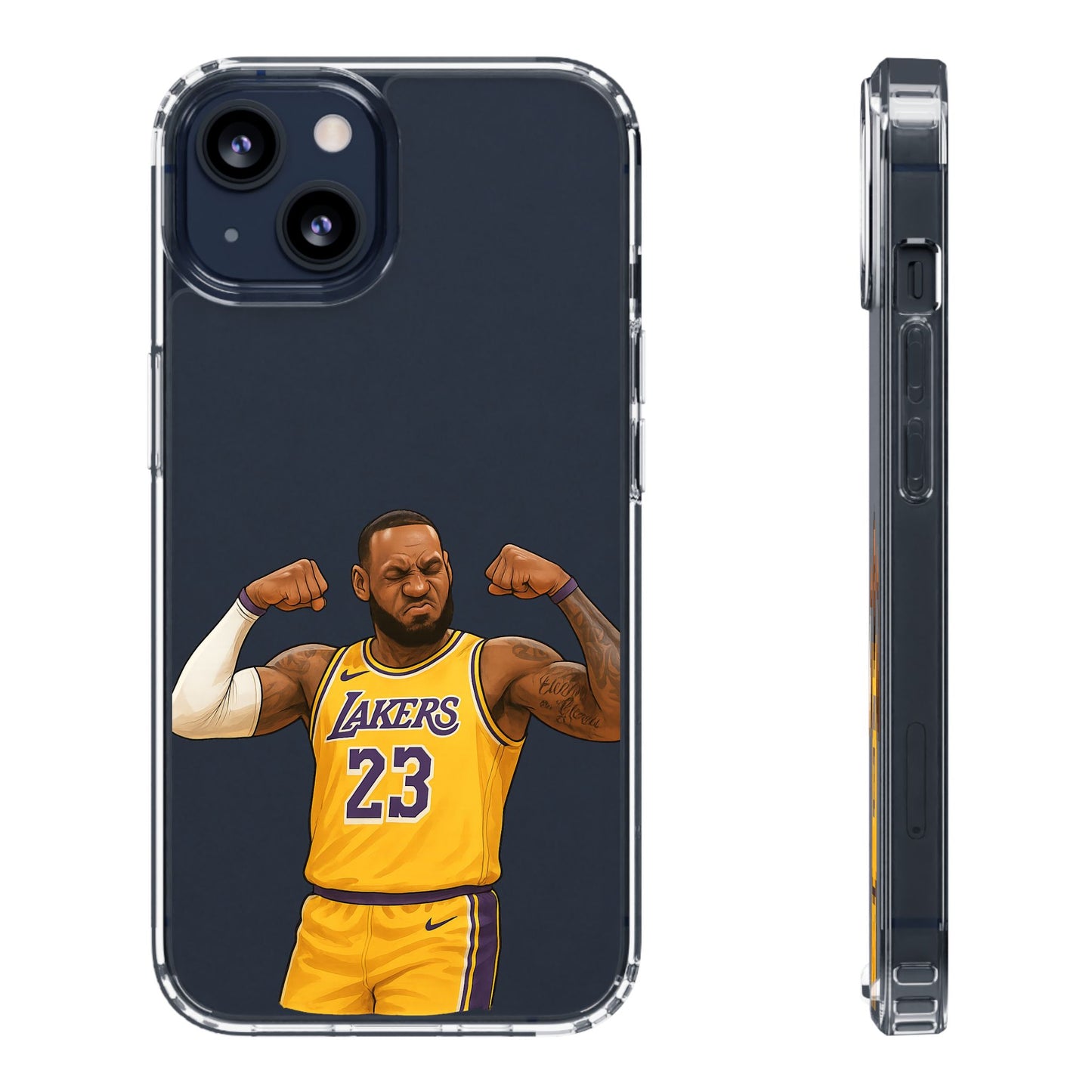 LeBron James Clear Phone Case - Basketball Lover Gift, Trendy iPhone Accessory, Sports Fan Case, Unique Cell Cover, NBA Gift Idea