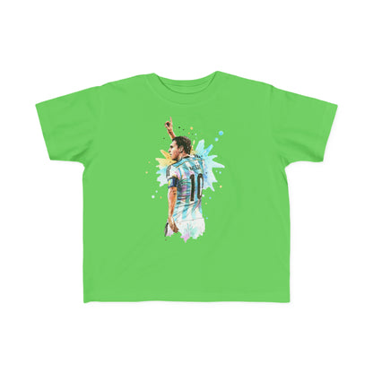 Lionel Messi Argentina Captain Vintage Toddler's Fine Jersey Tee