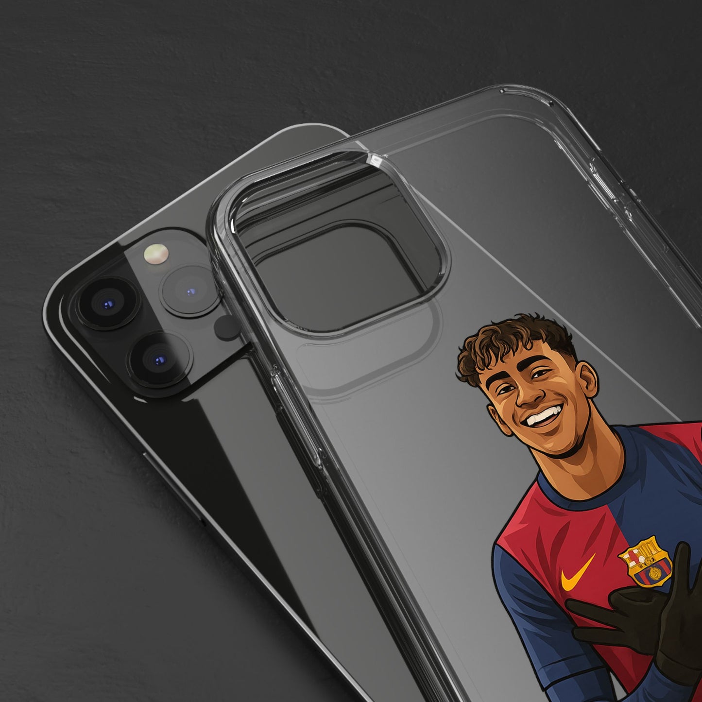 Lamine Yamal Barca Boy Clear Phone Case