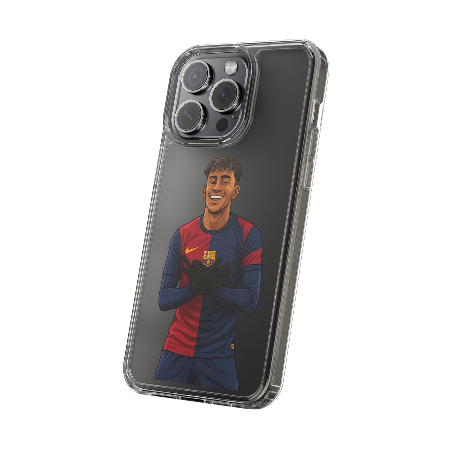 Lamine Yamal Barca Boy Clear Phone Case