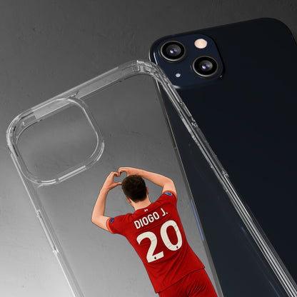 Diogo Jota Forever Liverpool Custom Clear Phone Case
