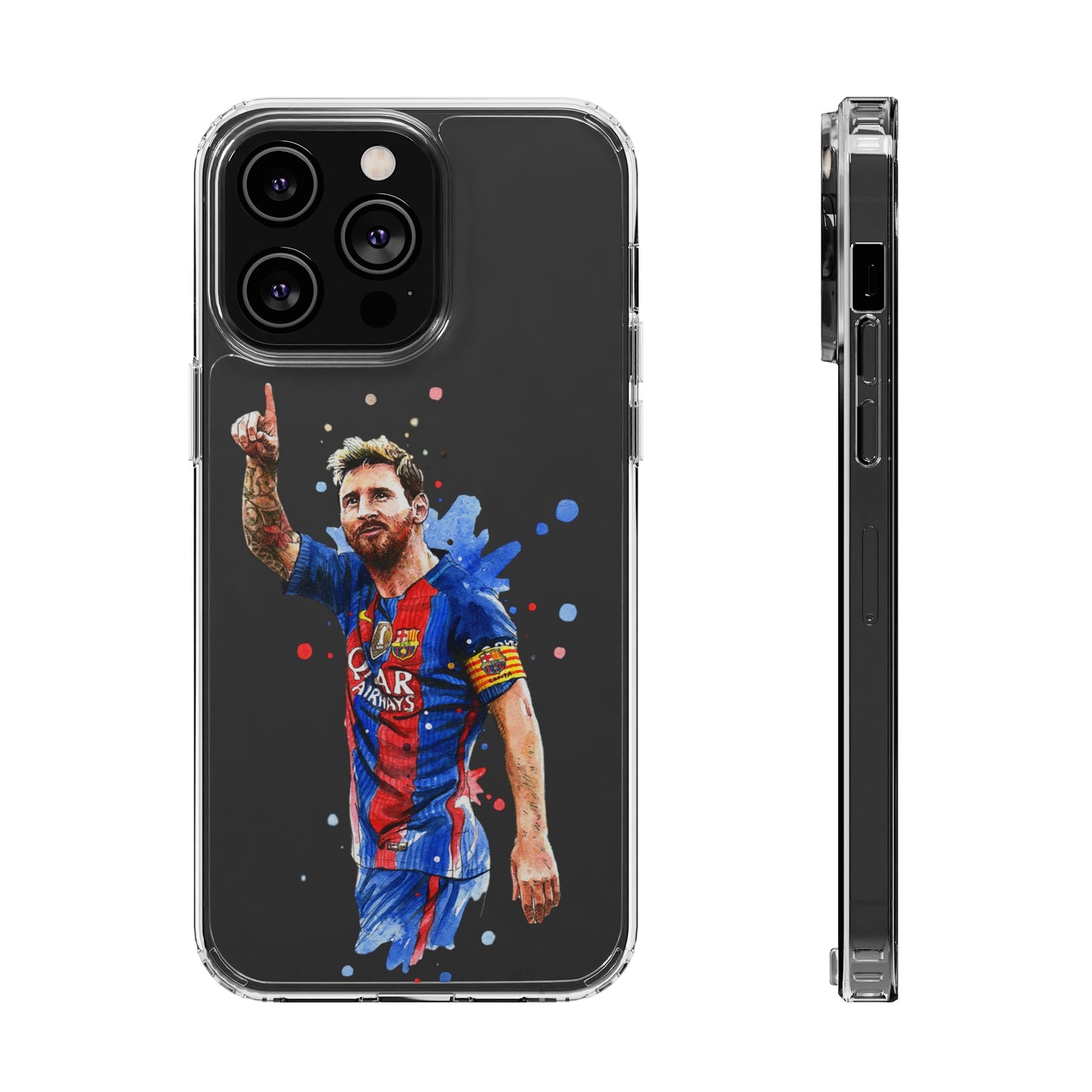 Blonde Messi Barcelona Clear Cases