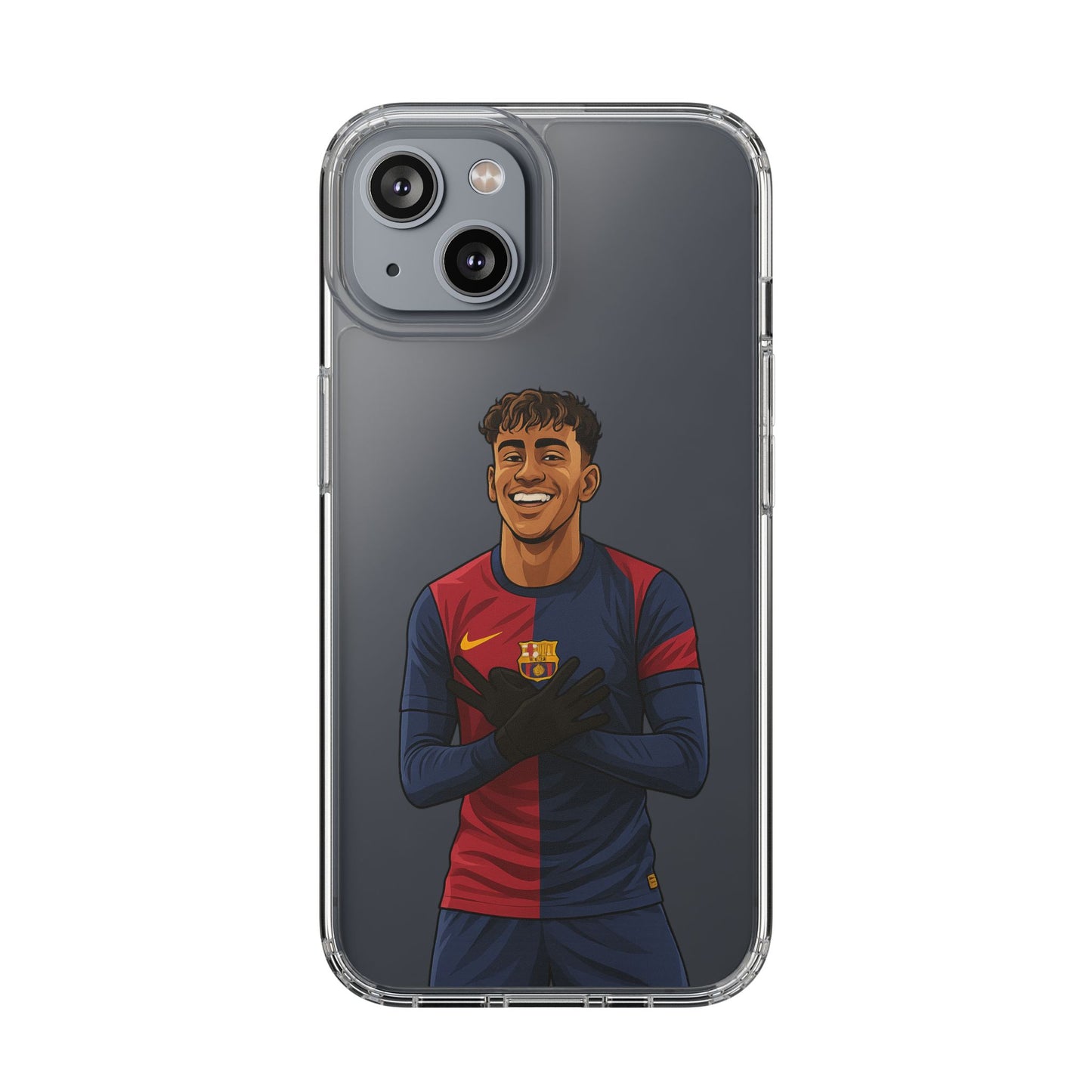 Lamine Yamal Barca Boy Clear Phone Case