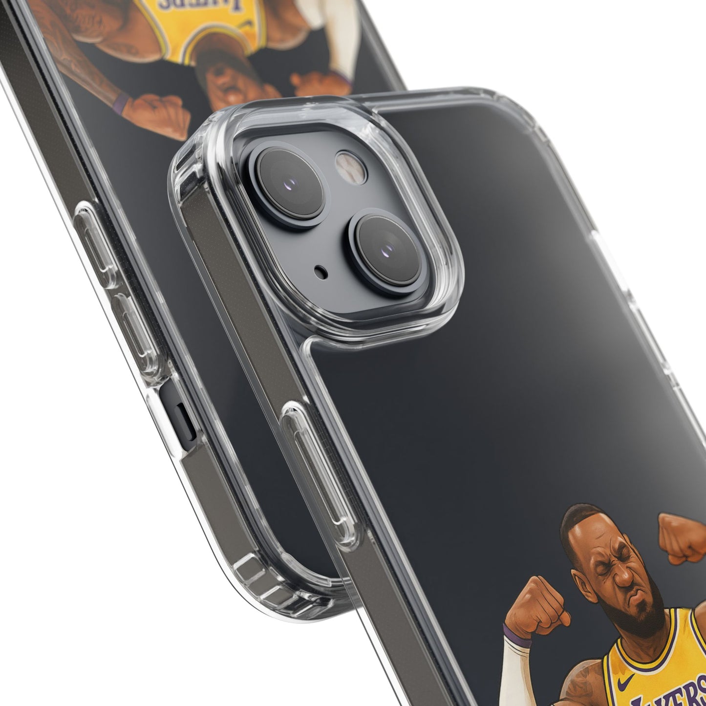 LeBron James Clear Phone Case - Basketball Lover Gift, Trendy iPhone Accessory, Sports Fan Case, Unique Cell Cover, NBA Gift Idea