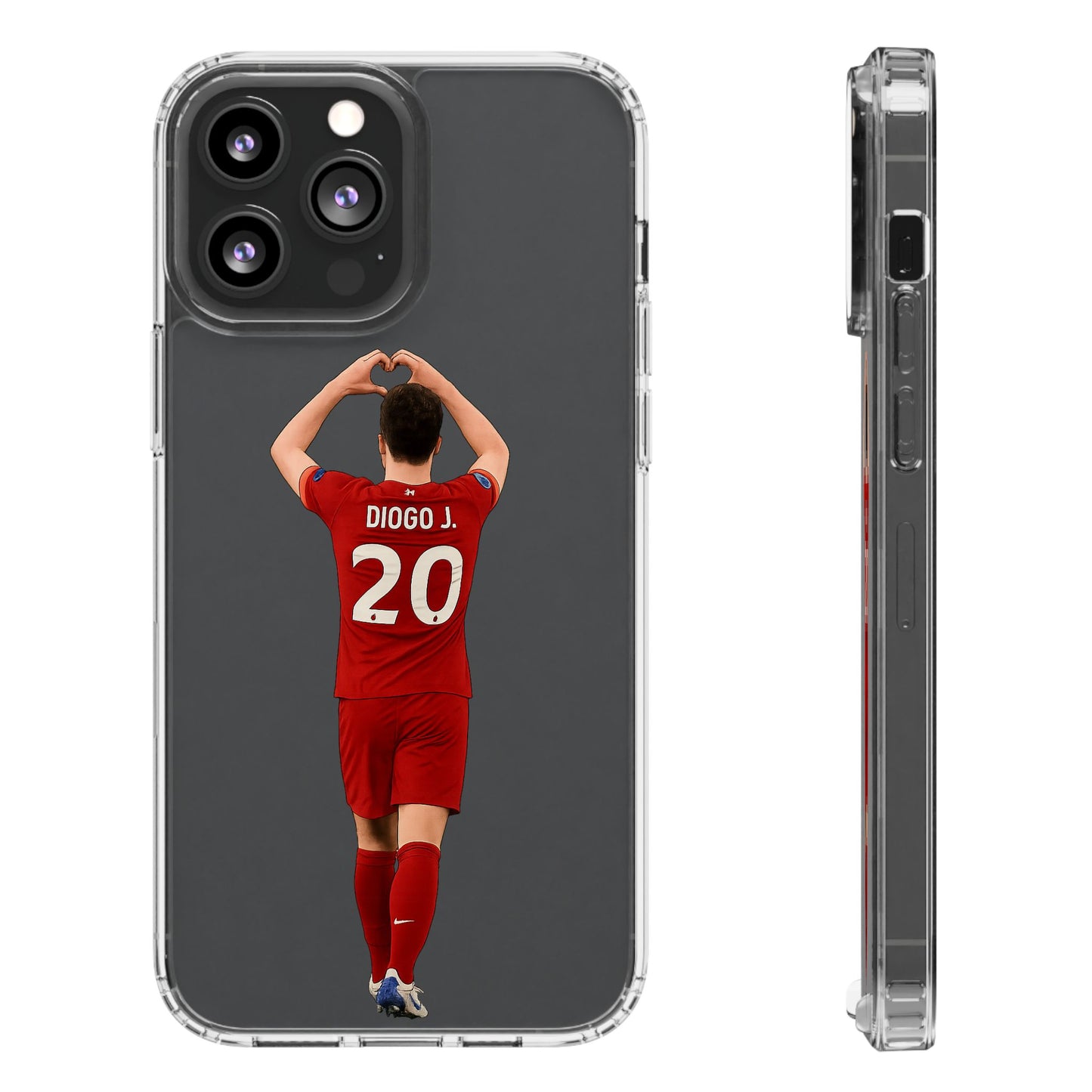 Diogo Jota Forever Liverpool Custom Clear Phone Case