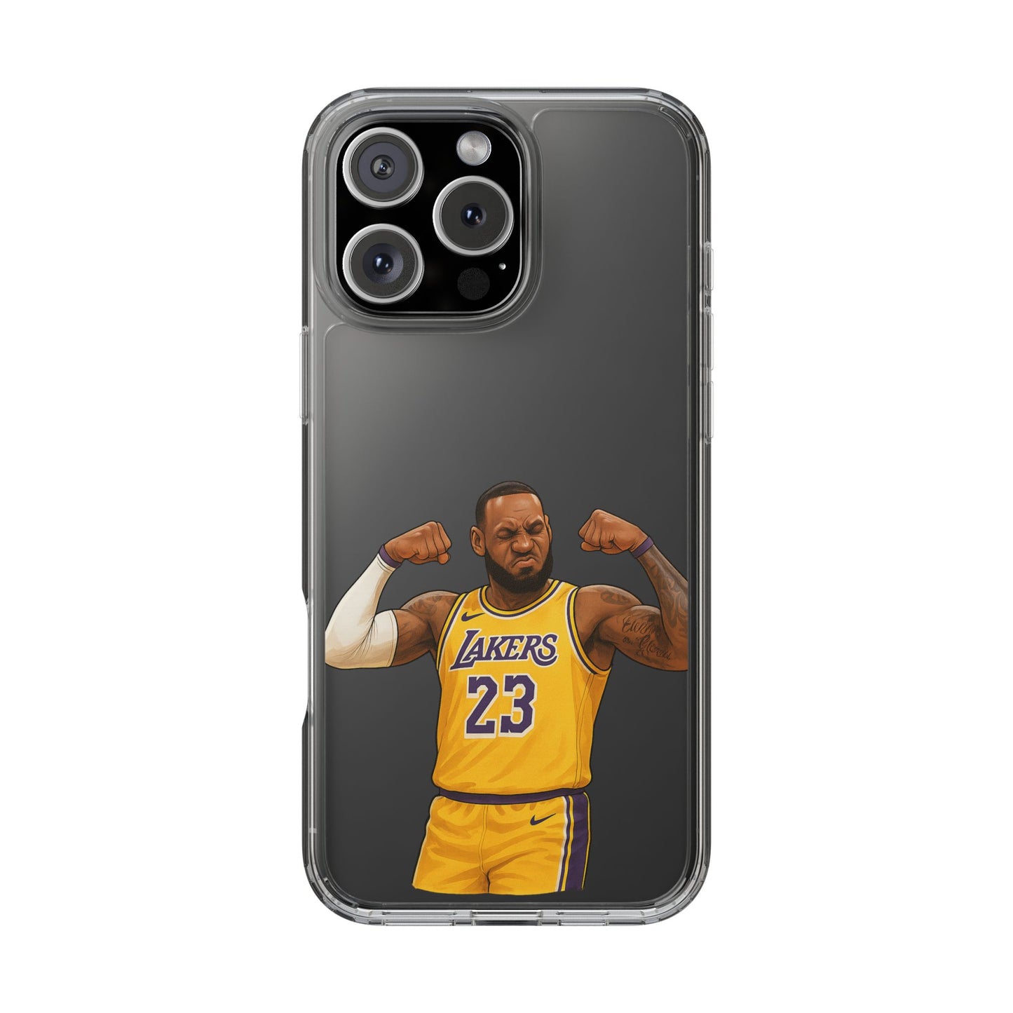 LeBron James Clear Phone Case - Basketball Lover Gift, Trendy iPhone Accessory, Sports Fan Case, Unique Cell Cover, NBA Gift Idea
