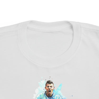 Man City Aguero Vintage Toddler's Fine Jersey Tee
