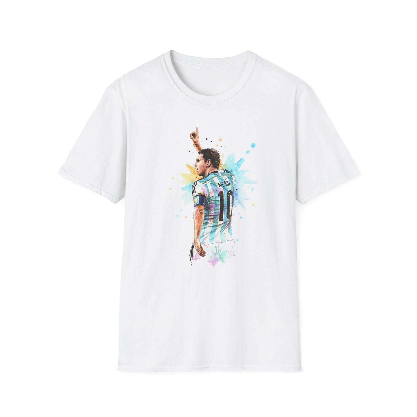 Lionel Messi Argentina Captain Vintage Unisex Softstyle T-Shirt