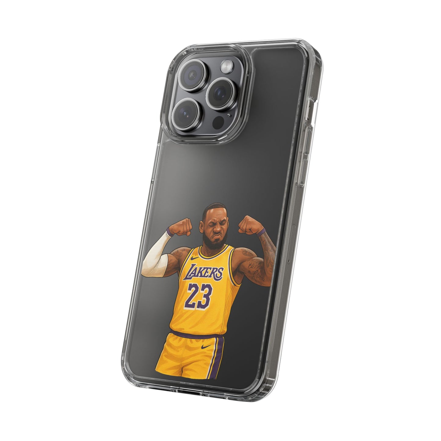 LeBron James Clear Phone Case - Basketball Lover Gift, Trendy iPhone Accessory, Sports Fan Case, Unique Cell Cover, NBA Gift Idea