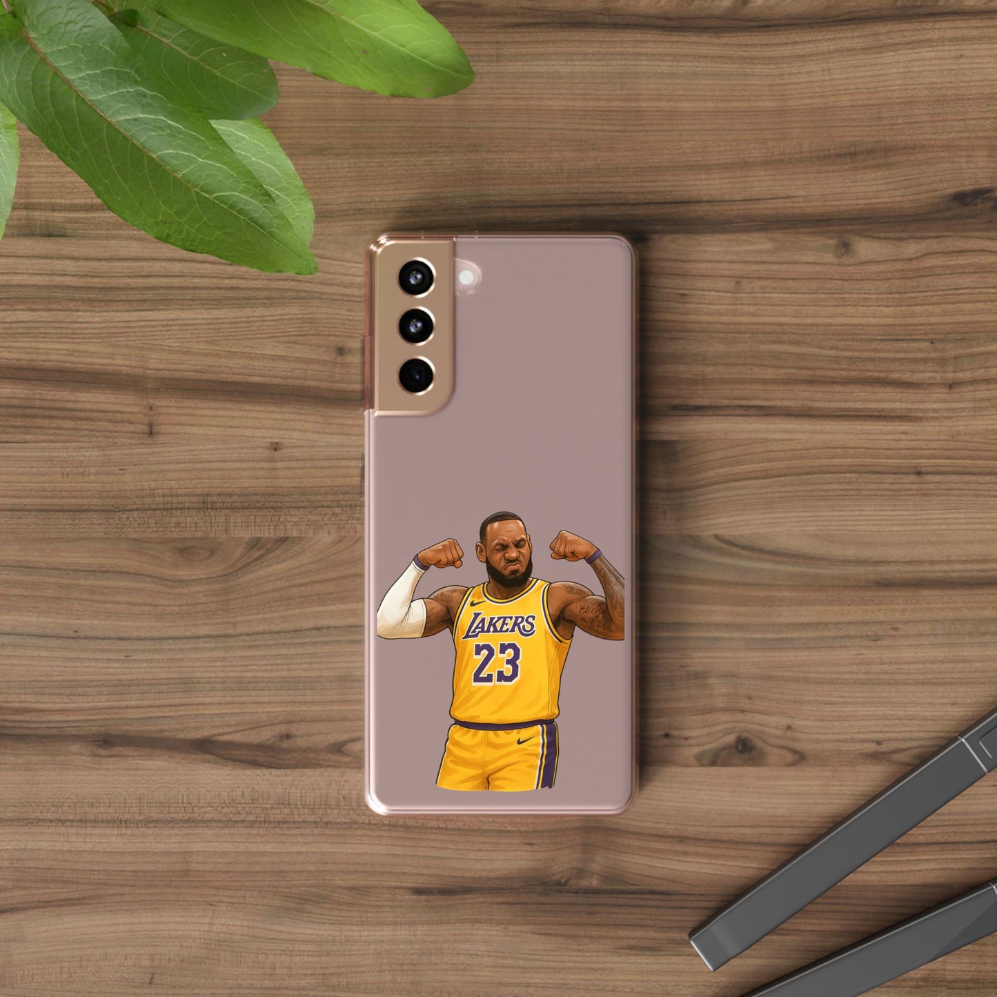 LeBron James Clear Phone Case - Basketball Lover Gift, Trendy iPhone Accessory, Sports Fan Case, Unique Cell Cover, NBA Gift Idea