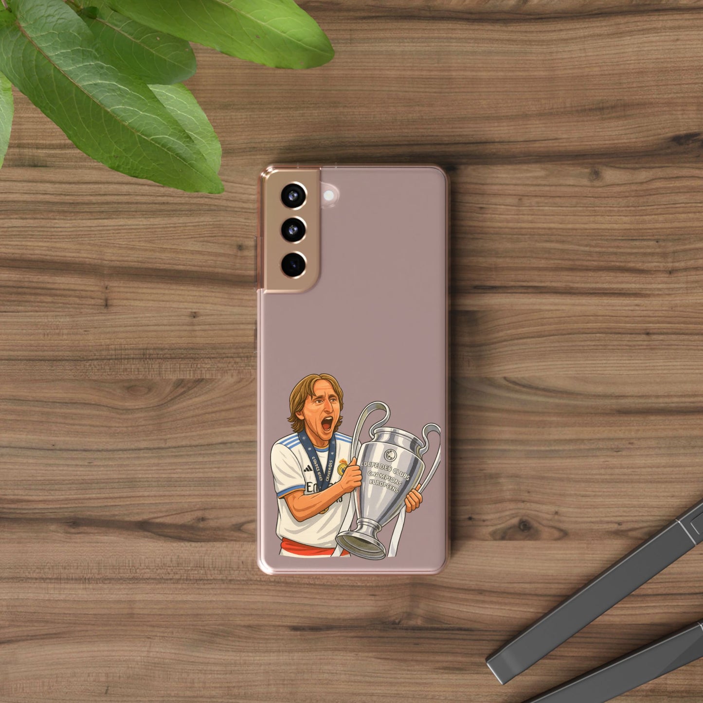 Modric Phone Case featuring Champions Celebrations, Clear Case, Soccer Fan Gear, Unique Gift for Sports Lovers, Customizable Design