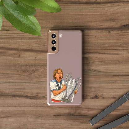 Modric Phone Case featuring Champions Celebrations, Clear Case, Soccer Fan Gear, Unique Gift for Sports Lovers, Customizable Design