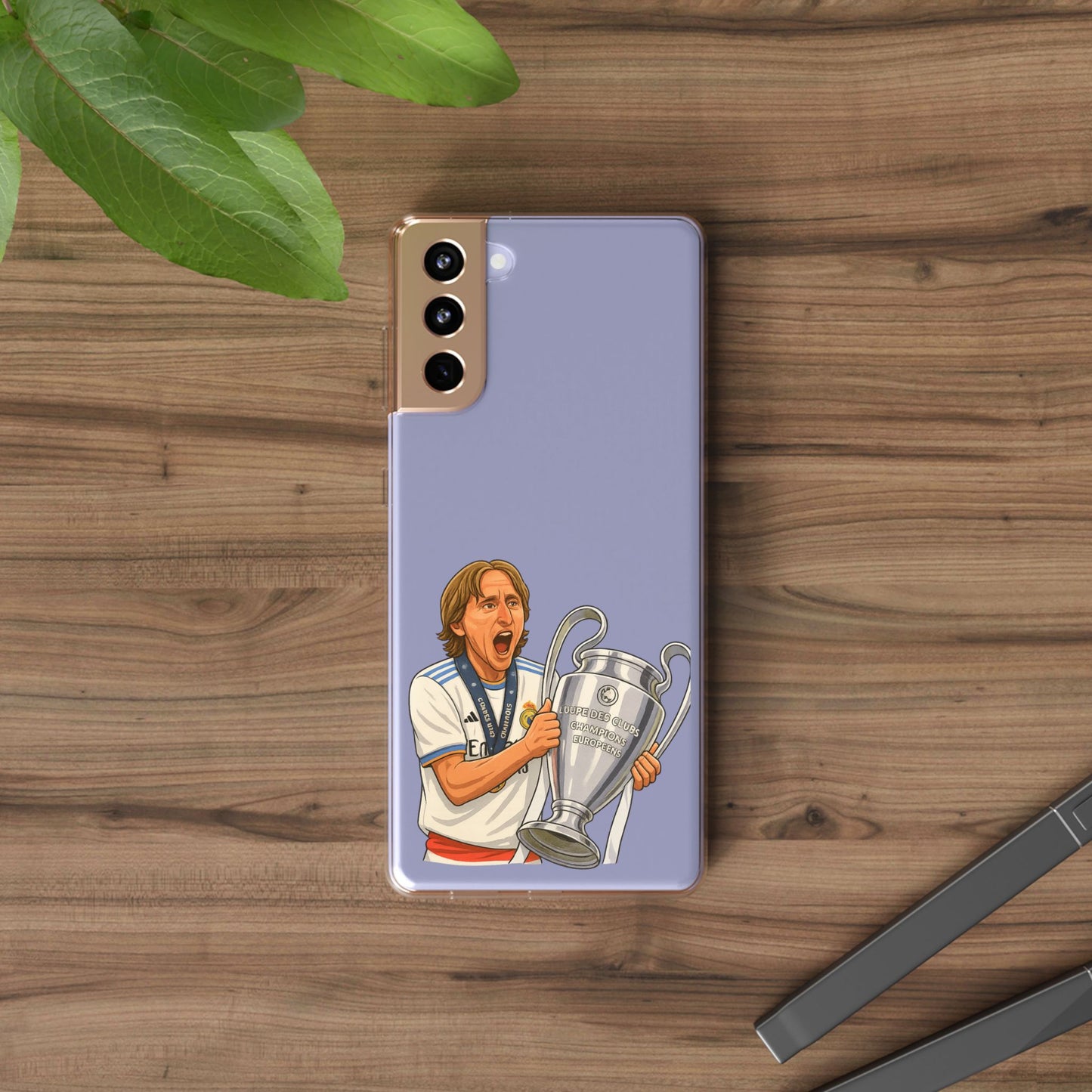 Modric Phone Case featuring Champions Celebrations, Clear Case, Soccer Fan Gear, Unique Gift for Sports Lovers, Customizable Design