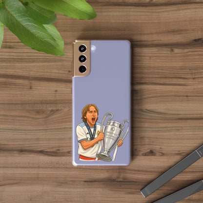 Modric Phone Case featuring Champions Celebrations, Clear Case, Soccer Fan Gear, Unique Gift for Sports Lovers, Customizable Design