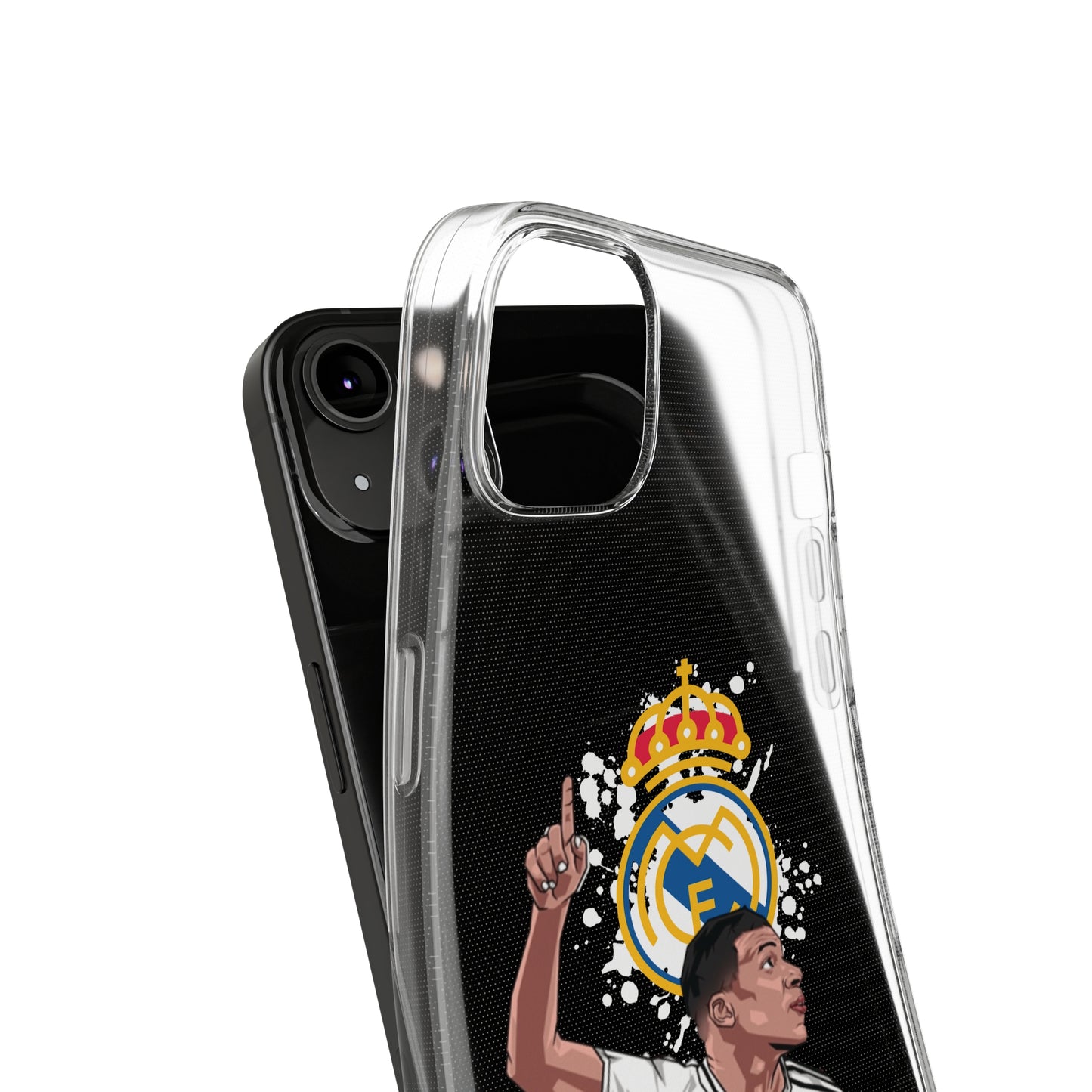 Mbappe Real Madrid Clear Silicone Phone Cases