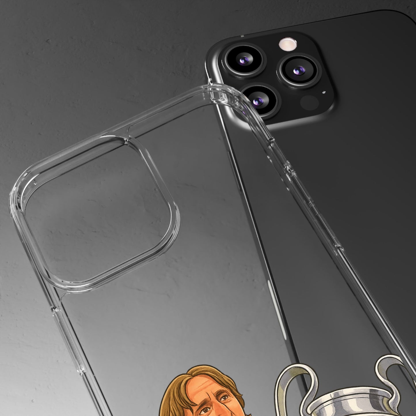 Modric Phone Case featuring Champions Celebrations, Clear Case, Soccer Fan Gear, Unique Gift for Sports Lovers, Customizable Design