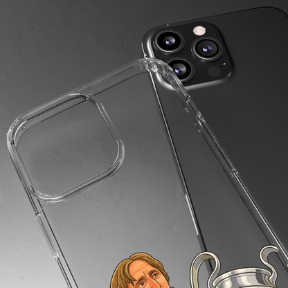 Modric Phone Case featuring Champions Celebrations, Clear Case, Soccer Fan Gear, Unique Gift for Sports Lovers, Customizable Design