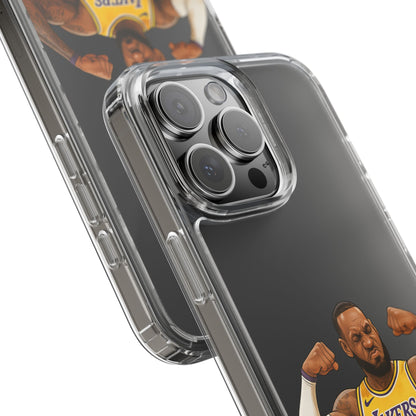 LeBron James Clear Phone Case - Basketball Lover Gift, Trendy iPhone Accessory, Sports Fan Case, Unique Cell Cover, NBA Gift Idea