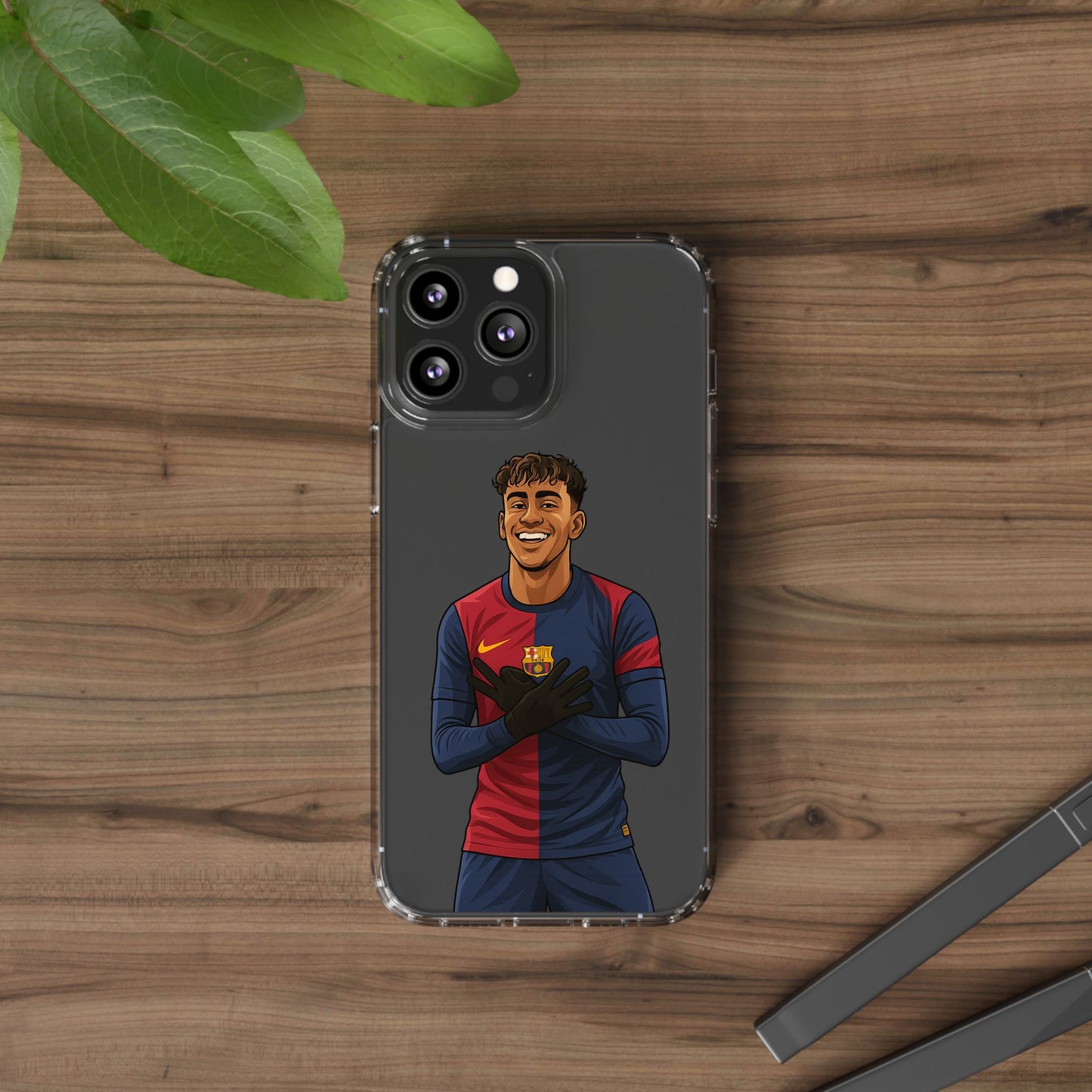 Lamine Yamal Barca Boy Clear Phone Case
