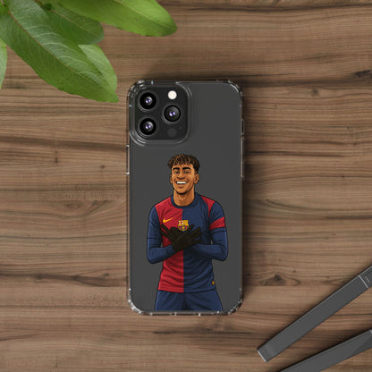 Lamine Yamal Barca Boy Clear Phone Case