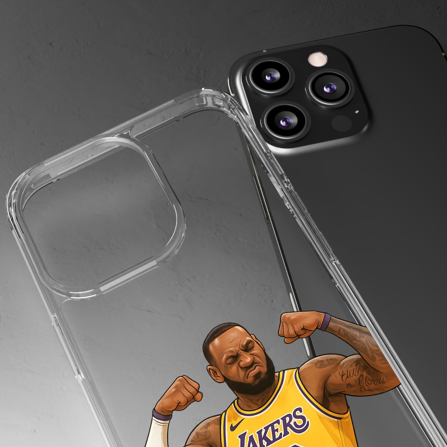 LeBron James Clear Phone Case - Basketball Lover Gift, Trendy iPhone Accessory, Sports Fan Case, Unique Cell Cover, NBA Gift Idea