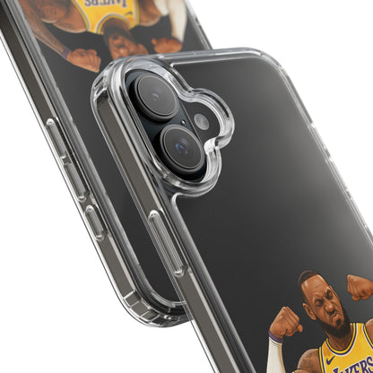 LeBron James Clear Phone Case - Basketball Lover Gift, Trendy iPhone Accessory, Sports Fan Case, Unique Cell Cover, NBA Gift Idea