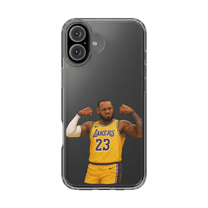 LeBron James Clear Phone Case - Basketball Lover Gift, Trendy iPhone Accessory, Sports Fan Case, Unique Cell Cover, NBA Gift Idea