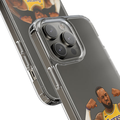 LeBron James Clear Phone Case - Basketball Lover Gift, Trendy iPhone Accessory, Sports Fan Case, Unique Cell Cover, NBA Gift Idea