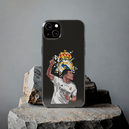 Mbappe Real Madrid Clear Silicone Phone Cases