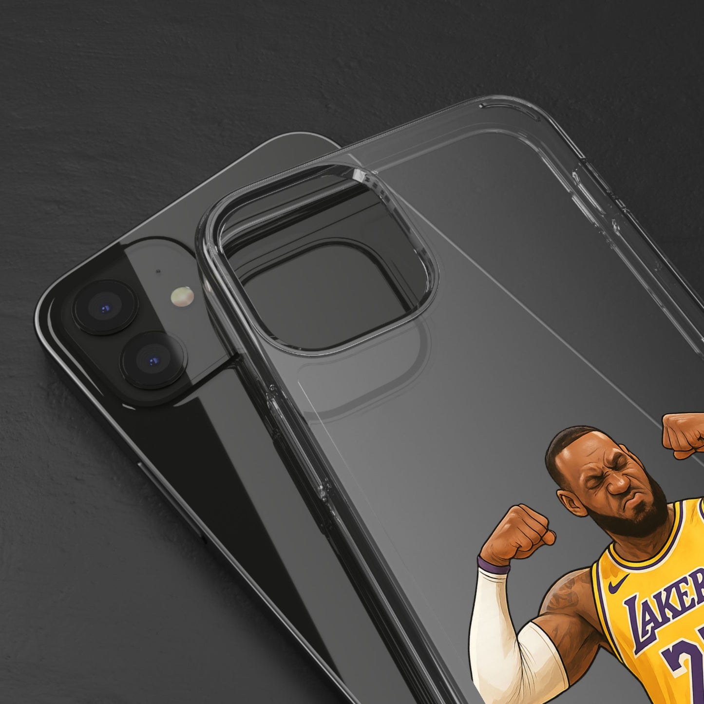 LeBron James Clear Phone Case - Basketball Lover Gift, Trendy iPhone Accessory, Sports Fan Case, Unique Cell Cover, NBA Gift Idea