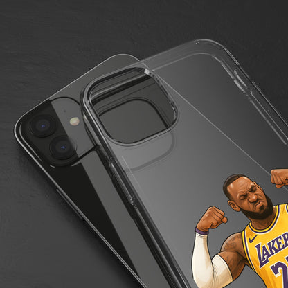 LeBron James Clear Phone Case - Basketball Lover Gift, Trendy iPhone Accessory, Sports Fan Case, Unique Cell Cover, NBA Gift Idea