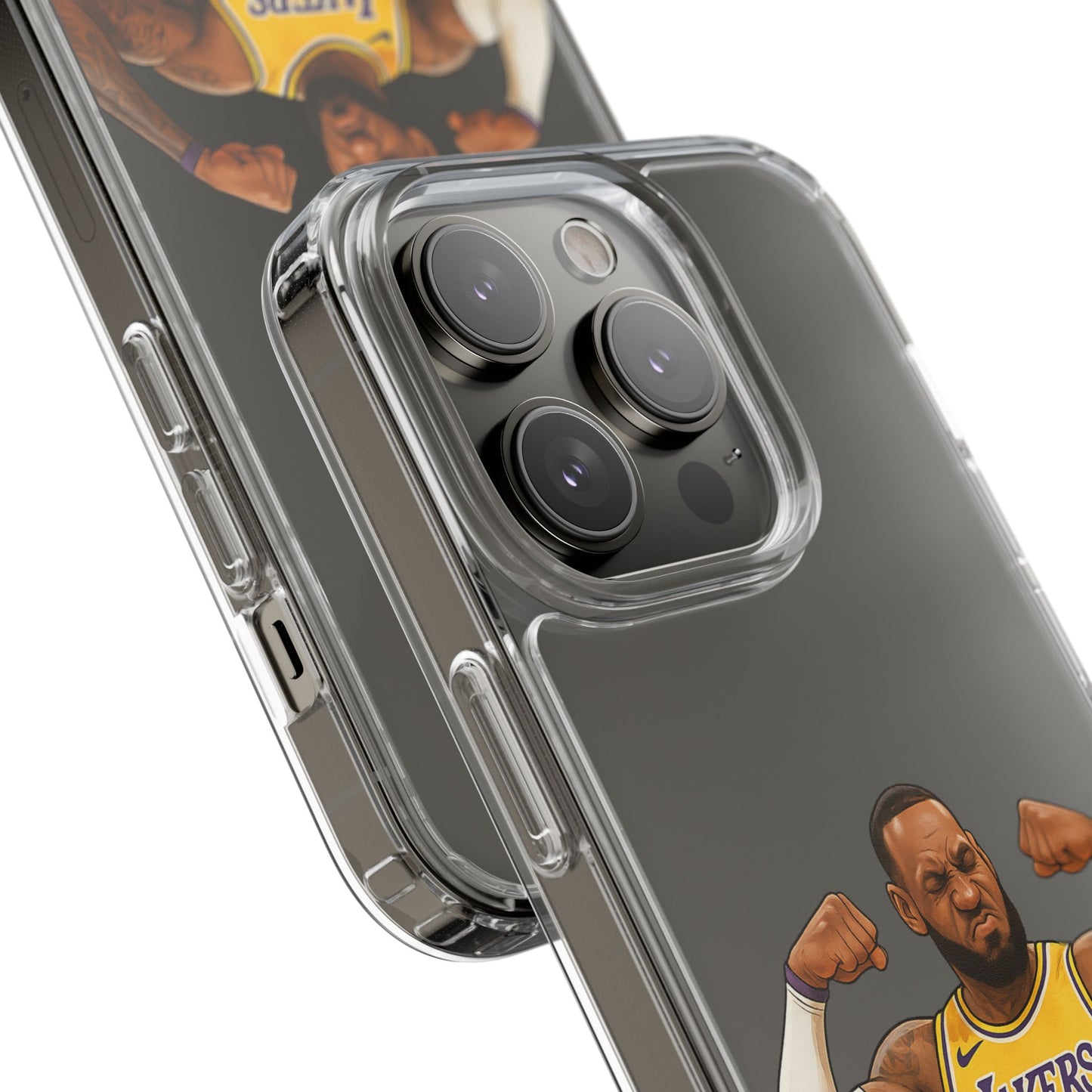 LeBron James Clear Phone Case - Basketball Lover Gift, Trendy iPhone Accessory, Sports Fan Case, Unique Cell Cover, NBA Gift Idea